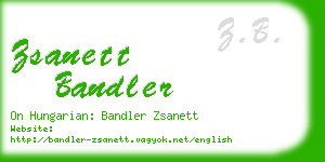 zsanett bandler business card